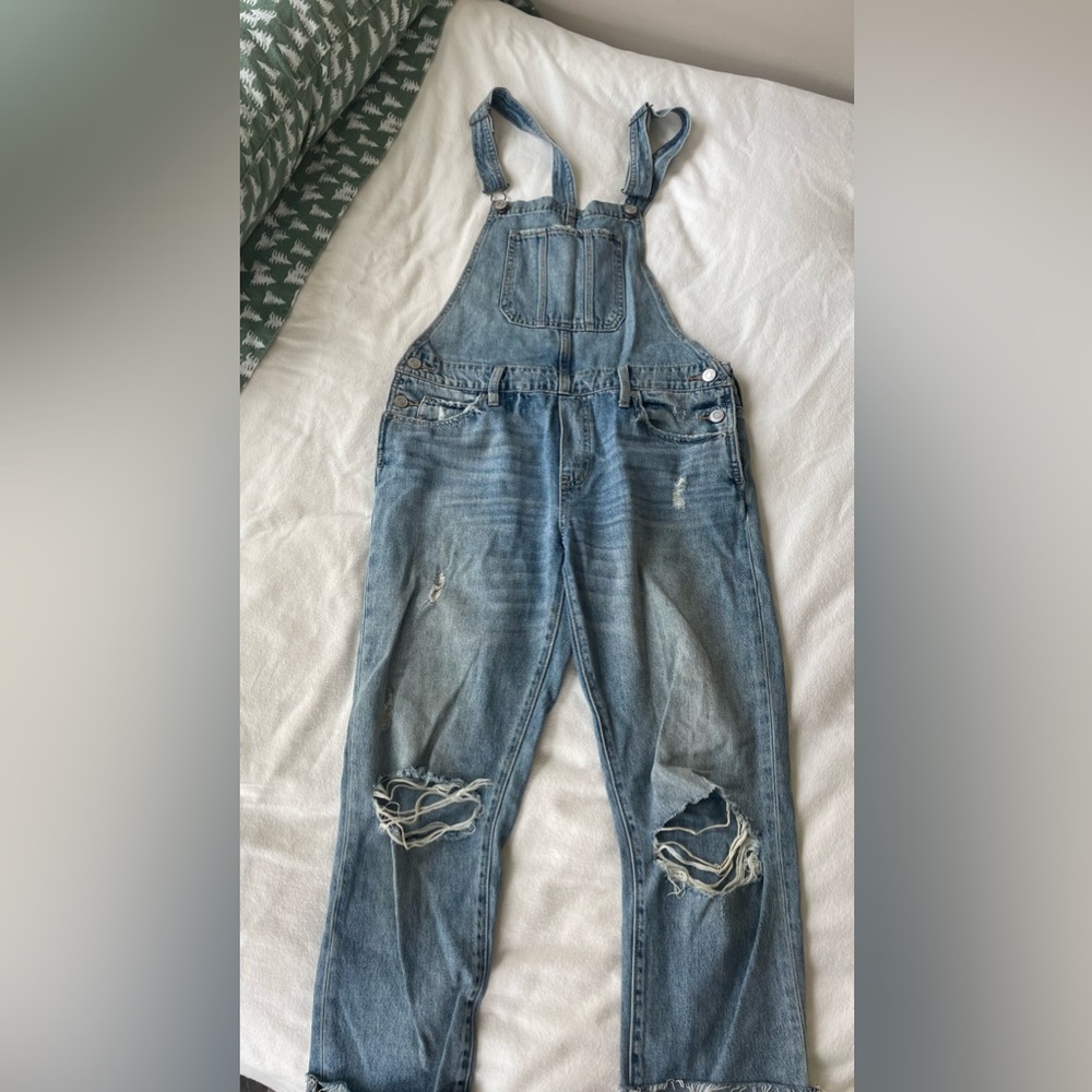 LUCKY BRAND BOYFRIEND FIT OVERALLS